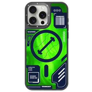 Youngkit Cyberpunk Luminous Quicksand Case