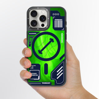 Youngkit Cyberpunk Luminous Quicksand Case